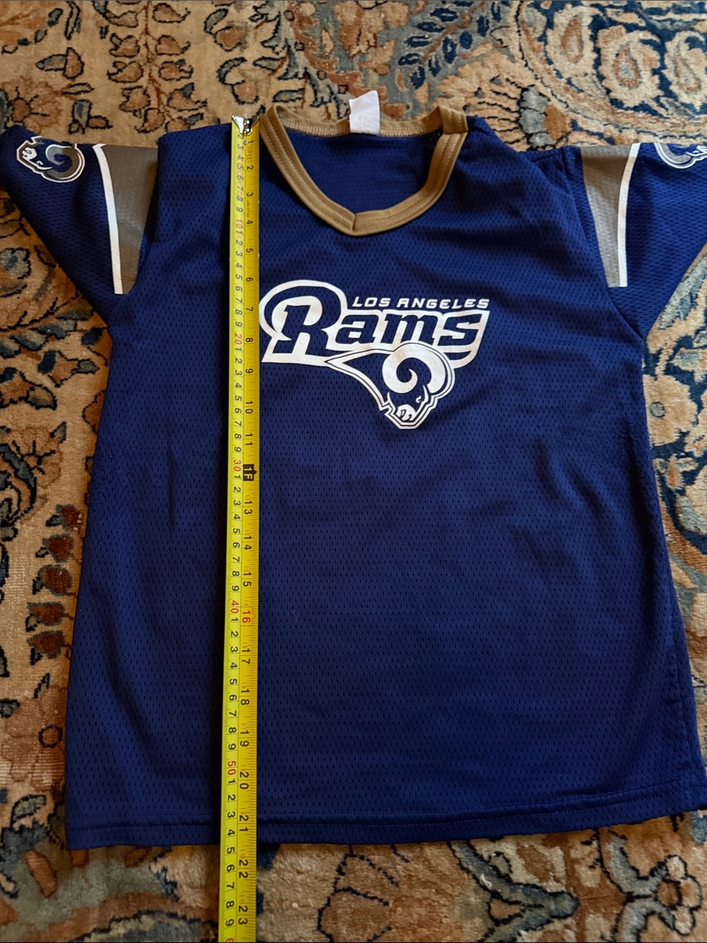 Kids Navy Blue Team Jersey rams 💛💙
